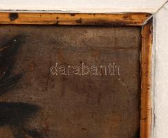 Papp jelzéssel: Cigány lány. Olaj, vászon, sérült, keretben 70×50 cm