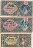 30db vegyes magyar pengő bankjegy T:vegyes