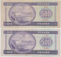 1975. 500Ft (2x) T:III,III-
