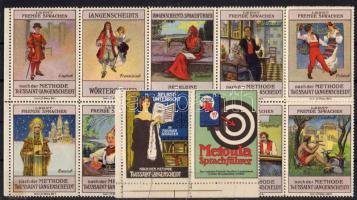 14 klf. német reklámbélyeg / 14 versch. deutsche Reklamemarken