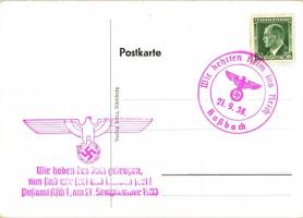 Adolf Hitler, Verlag Intra 'Wir kehrten heim ins Reich, Rossbach' So. Stpl