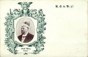 Graf Klex, Lipsia. R. G. u. H. z.!! Schlaraffia postcard s: Kuderna (EK)