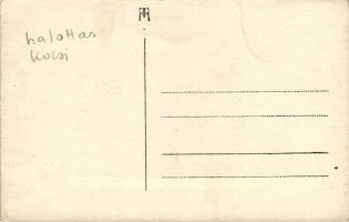 K.u.K. Autotruppe Garnison-Spital Nr. 16. / WWI-era K.u.K funeral services wagon, original photo