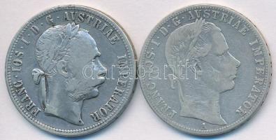 Ausztria 1860A 1Fl Ag "Ferenc József" + 1879. 1Fl Ag "Ferenc József" T:2-,3 ph.
...