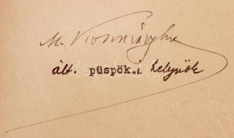 1941 Hanauer István Váci püspök fejléces papírján Lovaghy Istvánt kinevezik a gyömrői róm. kat. polg...