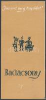 cca 1940-1950 "Ismerd meg hazádat! Badacsony", képekkel illusztrált utazási prospektus