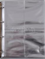 Képeslapberakó gyűrűs borító benne 20 db 4-es osztású lap