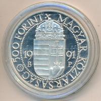 1991. 500Ft "II. János Pál pápa látogatása" T:PP apró felületi karc