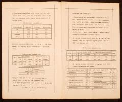 1929 Egészségi jelentés a budapesti kir. törvényszéki fogházról, táblázatokkal, részletes felsorolás...