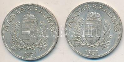 1937. 1P Ag (2x) T:2