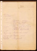 1930 Bp.VIII., Hofbauer Károly Tejivó, Kávézó és Polgári Étkező menüje és árjegyzéke