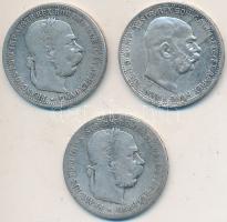Ausztria 1894-1913. 1K Ag "Ferenc József" (3x) T:2-,3
Austria 1894-1913. 1 Corona Ag &quot...