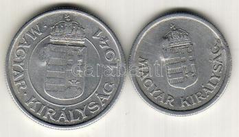 1941. 1P + 2P "koronás-címeres" ellenjeggyel T:2/3