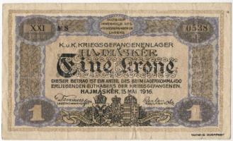 Hajmáskér/hadifogolytábor 1916. 1K T:III