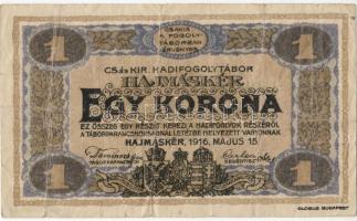Hajmáskér/hadifogolytábor 1916. 1K T:III