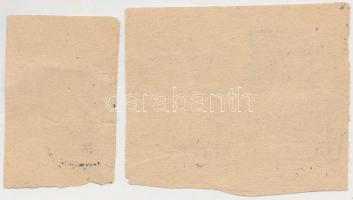 Albánia 1914. 10p "Esat Pasha" vasúti bélyegpénz önállóan és kettes ívben T:III
Albania 19...