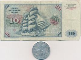 NSZK 1980. 10M + 1983. 5M "Luther Márton születésének 500. évfordulója" tanúsítvánnyal T:I...