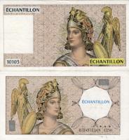 Franciaország 2 klf "Próbaminta" T:I gyári gyűrődésekkel