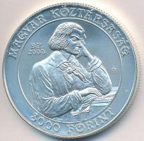 2000. 3000Ft Ag 125 éves a Liszt Ferenc Zeneművészeti Egyetem tanúsítvánnyal T:BU