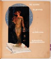 Az Újság albuma az 1906. évre ajándékul előfizetőinek. Kiadói aranyozott egészvászon kötés, belül a ...