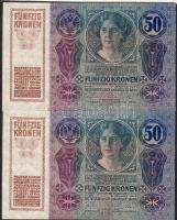 1914. 50K (2x) egymásutáni sorszámokkal! T:I R!