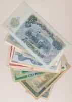 30db-os vegyes külföldi bankjegy tétel, közte Albánia, Argentína, Bulgária, Mongólia, Svédország T:v...