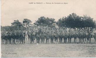 Mailly, Peloton de Cavalerie au départ / French WWI cavalry