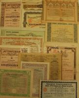 1881-1943. Részvény-értékpapír tétel, magyar és külföldi, jobbakkal 15db
