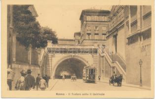 Rome, Roma; Traforo sotto il Quirinale / tunnel, tram