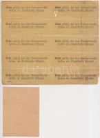 Német 3. Birodalom ~1941. Kenyérjegy 50gr-ról 10db-os ívben + 1945. Dohányjegy bélyegzéssel T:II- ly...