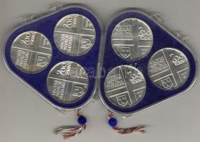 1976-77. "Festők I-II" 6klf 200Ft Ag T:BU eredeti MNB dísztokban!