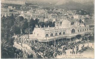 Monte Carlo, Cafe de Paris, Bataille de fleurs / cafe