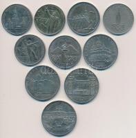 Szovjetunió 1967-1991. 1R (4xklf) + 3R (2xklf) + 5R (4xklf) T:2,2-
Soviet Union 1967-1991. 1 Rouble ...