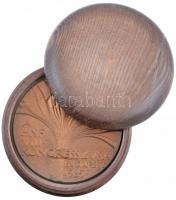 1985. "A HNF (Hazafias Népfront) VIII. Kongresszusa Budapest" Br nagyalakú plakett fa tokb...