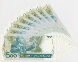 Brazília 1987. 500C (8x) páronként sorszámkövetők T:I,I-
Brazil 1987. 500 Cruzados (8x) sequential s...