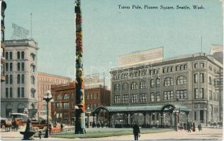 Seattle, Washington; Totem Pole, Pioneer Square