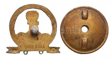 1940. "MÖSZ (Magyar Ökölvívó Szövetség) Bajnok" jelzett aranyozott Ag jelvény, "ARKAN...