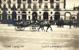 1911 Torino, Esposizione, Sua AR la Principessa Letizia; Farmacia / exposition, Princess Letizia, pharmacy; photo (b)