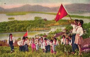 1952 Young Chinese pioneers, Communist propaganda