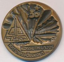 Rózsa Péter (1936-) ~1970-80. Kossuth Lajos Katonai Főiskola - 30 Br emlékérem (32mm) T:2
