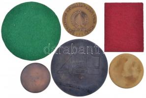 ~1970-1980. 6db Budapest témájú Br emlékérem, plakett, közte Jeckel Ferenc (1950-) 1980. "Szöve...