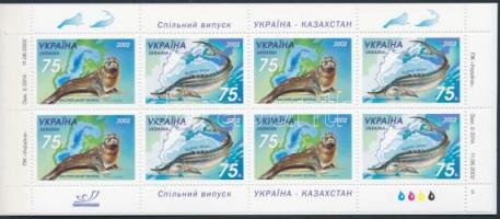 Tengeri állatok bélyegfüzet, Marine animals stampbooklet