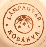 Kőbánya Lámpagyár kis kiöntő, " Vasas-bál 1926" felirattal, zománcozott fém, m:10 cm