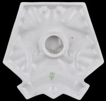 ~1970. "BM Határőrség" Hollóházi porcelán plakett adományozói dísztokban (155mm) T:1