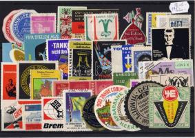 42 db külföldi levélzáró, régi és modern / 42 Stk. ausländische Vignetten, alte und moderne