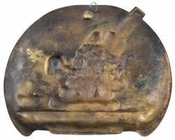 Osztrák-Magyar Monarchia 1917. "30,5cm Mörser 1914-1917" fém emlékplakett (187x147mm) T:2,...