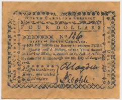 Amerikai Egyesült Államok / Carolina 1778. 4$ replika T:I
USA / Carolina 1778. 4 Dollars replica C:U...