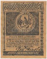 Amerikai Egyesült Államok / Rhode Island 1780. 3$ replika T:I
USA / Rhode Island 1780. 3 Dollars rep...