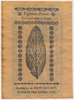 Amerikai Egyesült Államok / New Jersey 1776. 18P replika T:I,I-
USA / New Jersey 1776. 18 Pence repl...
