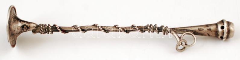 Antik ezüst(Ag) zsebóratartó, jelzett(13lat), 10,2 g